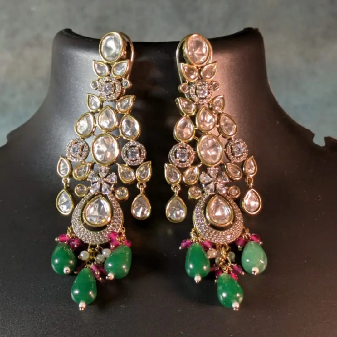 Classy Earrings, Necklace, Maang Teeka set for special events